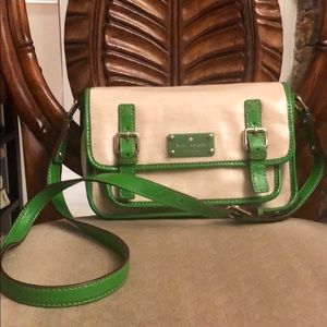 Kate Spade cross body bag green.